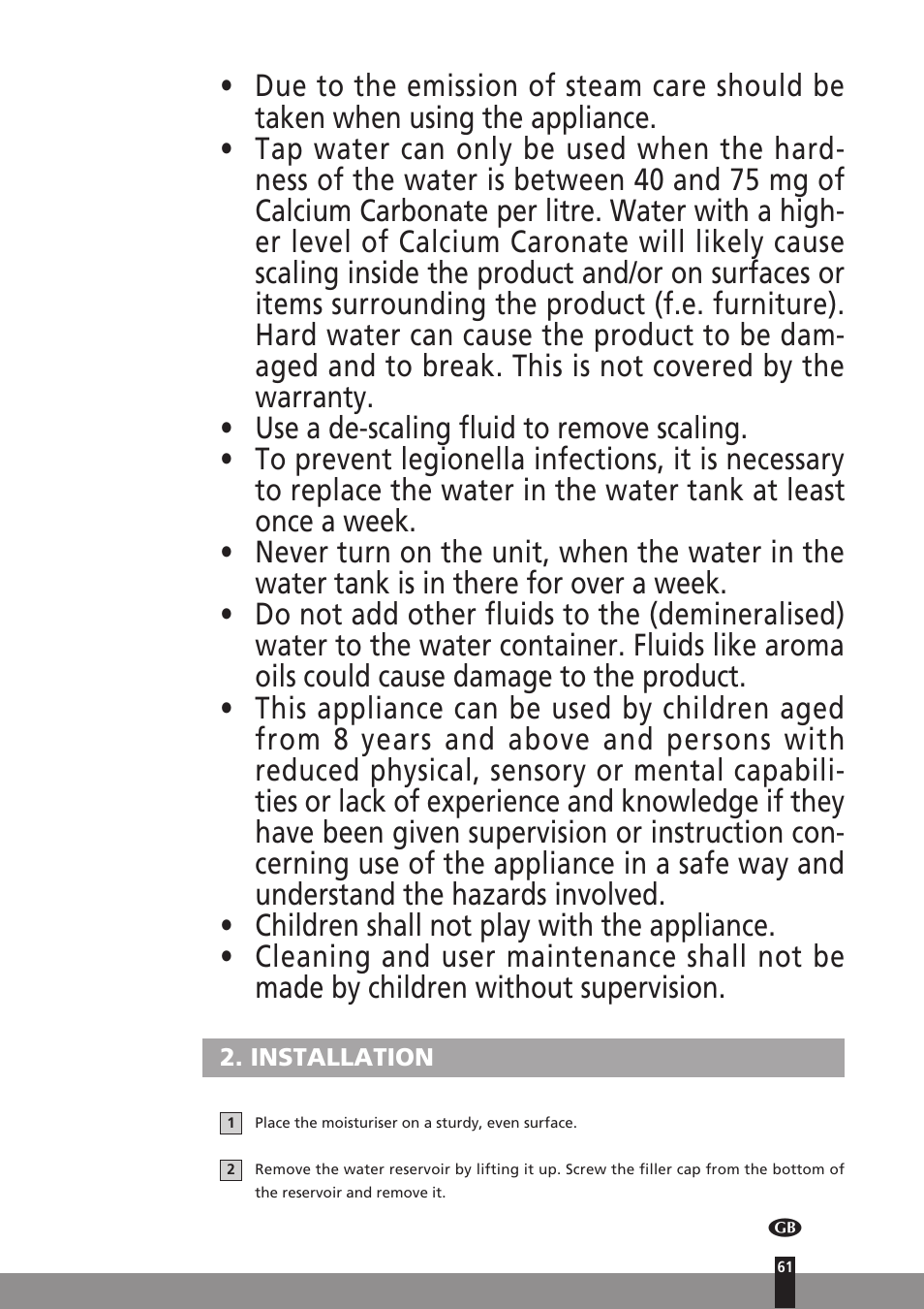 Qlima H130 User Manual | Page 61 / 140