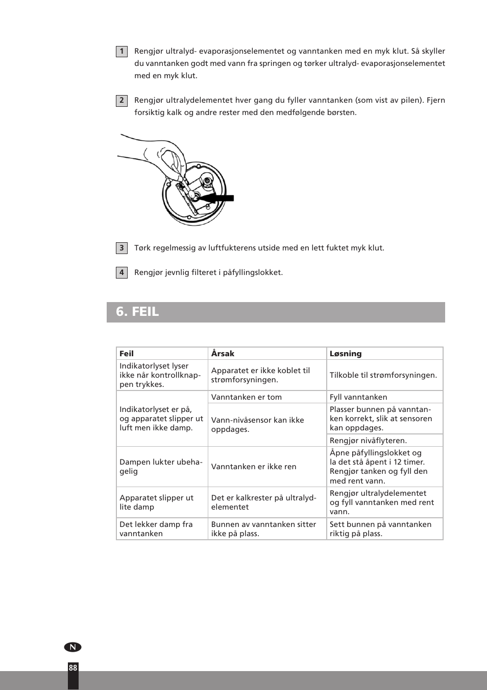 Feil | Qlima H130 User Manual | Page 88 / 140