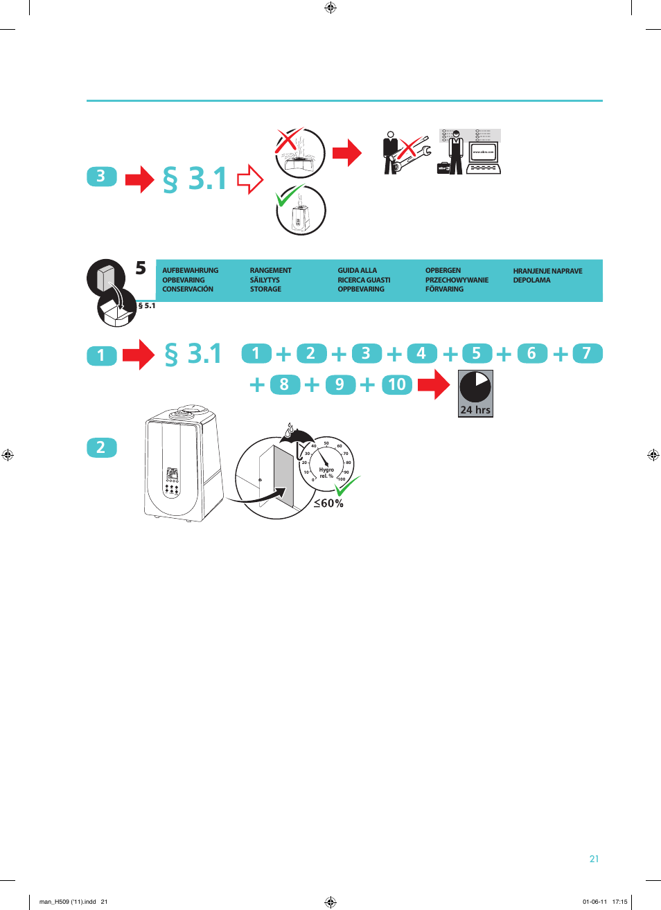 Qlima H509 User Manual | Page 22 / 48