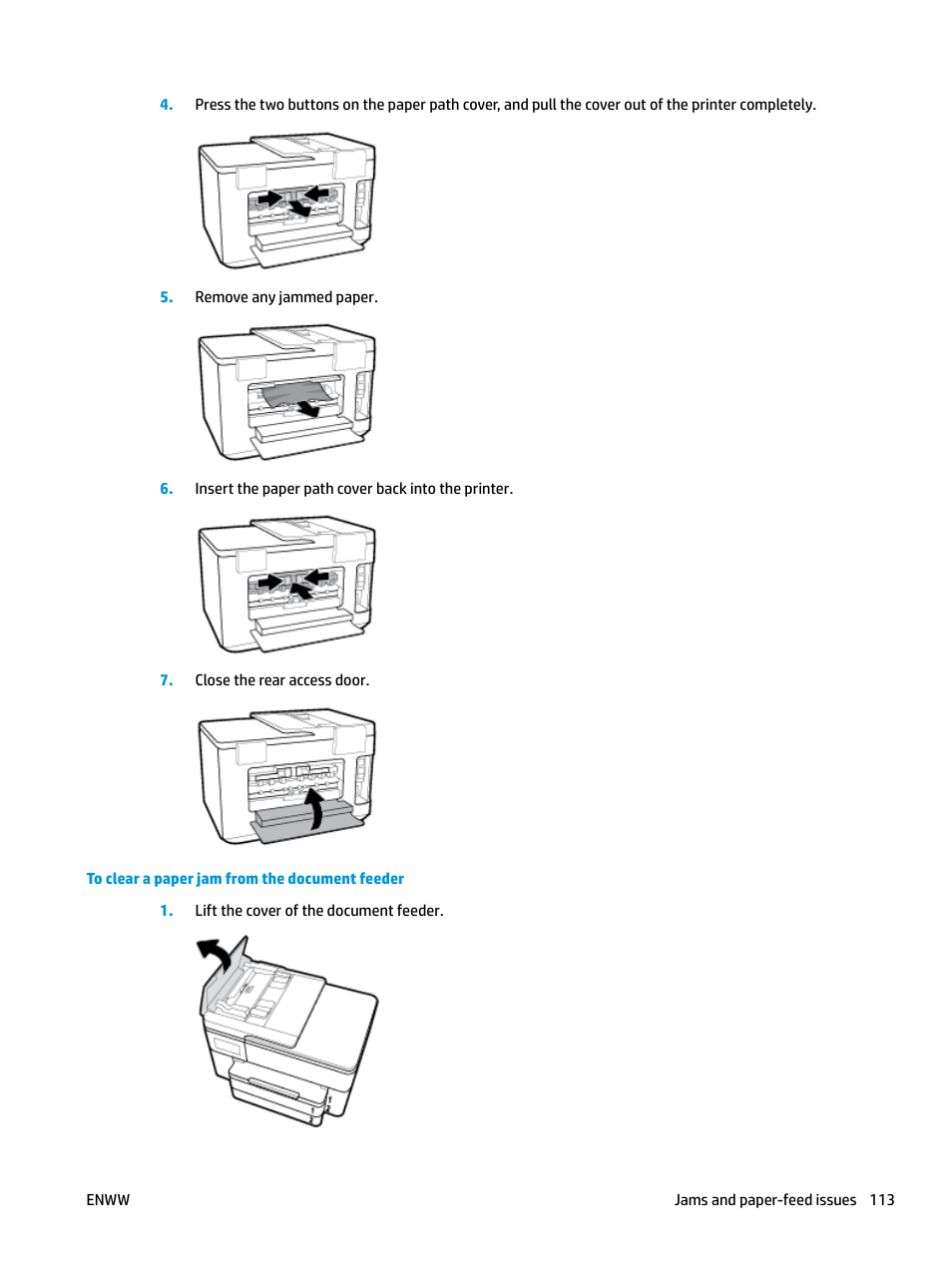 HP OfficeJet Pro 7740 User Manual | Page 126 / 180