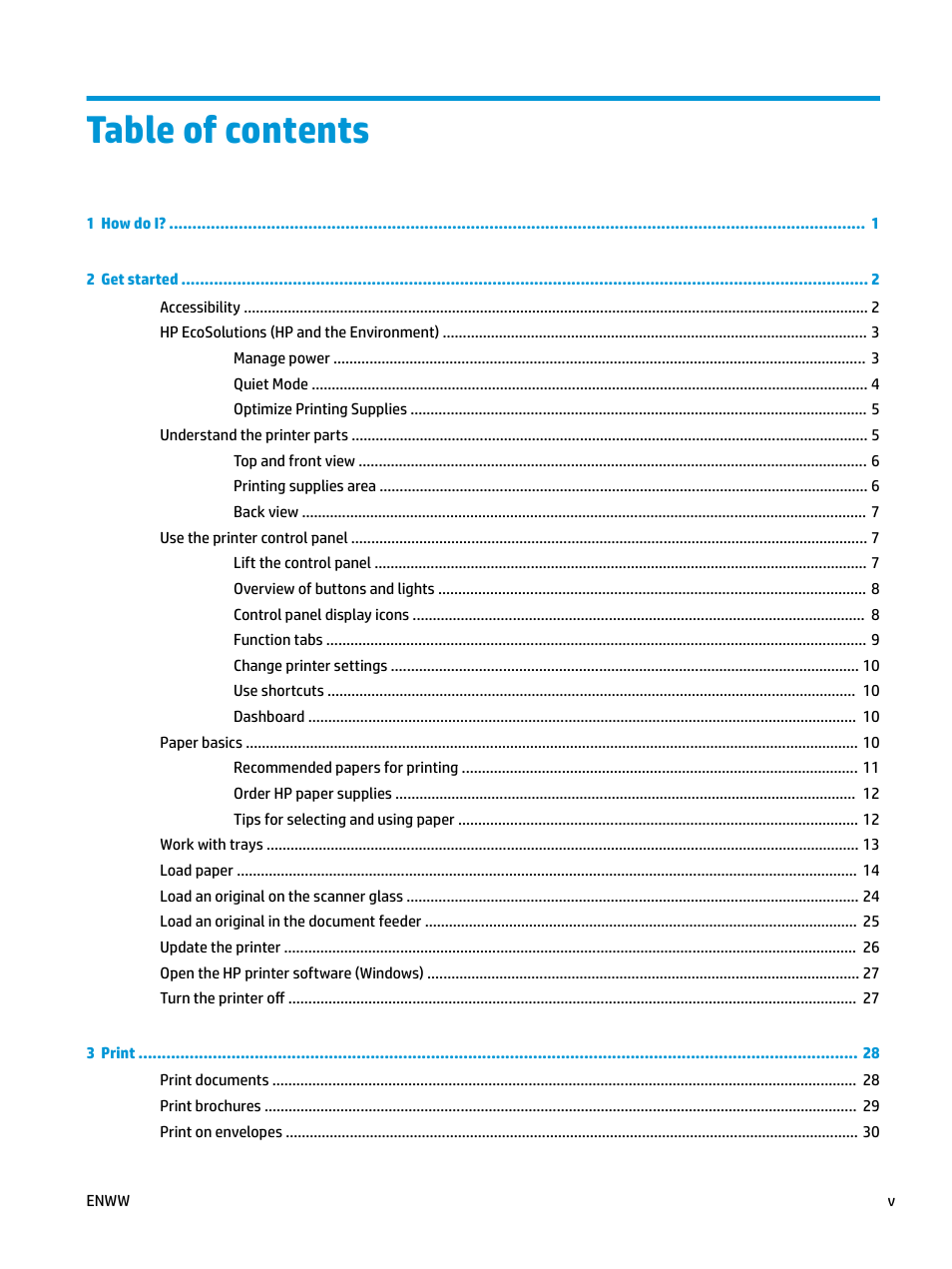 HP OfficeJet Pro 7740 User Manual | Page 6 / 180