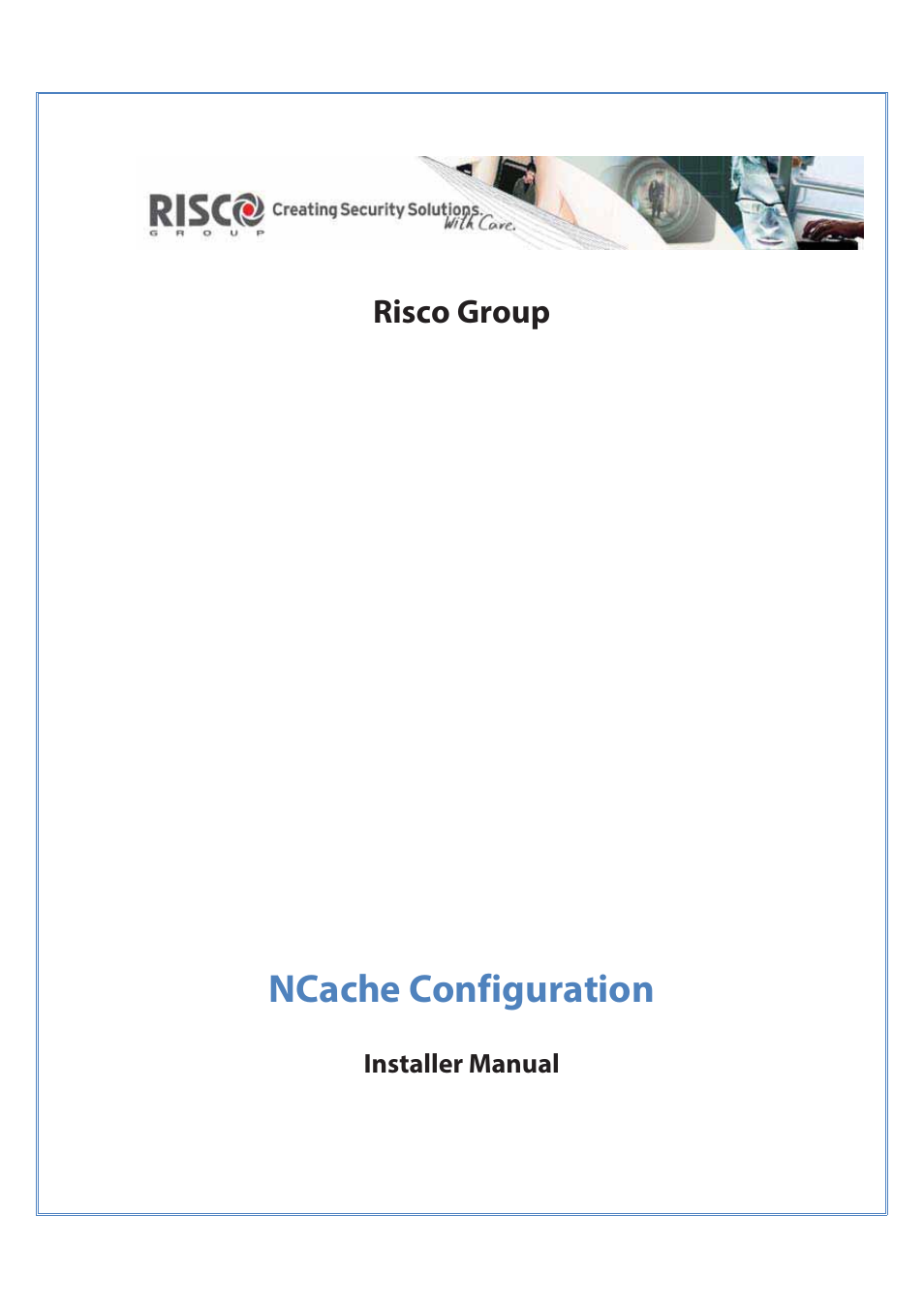 RISCO Group NCache User Manual | 24 pages