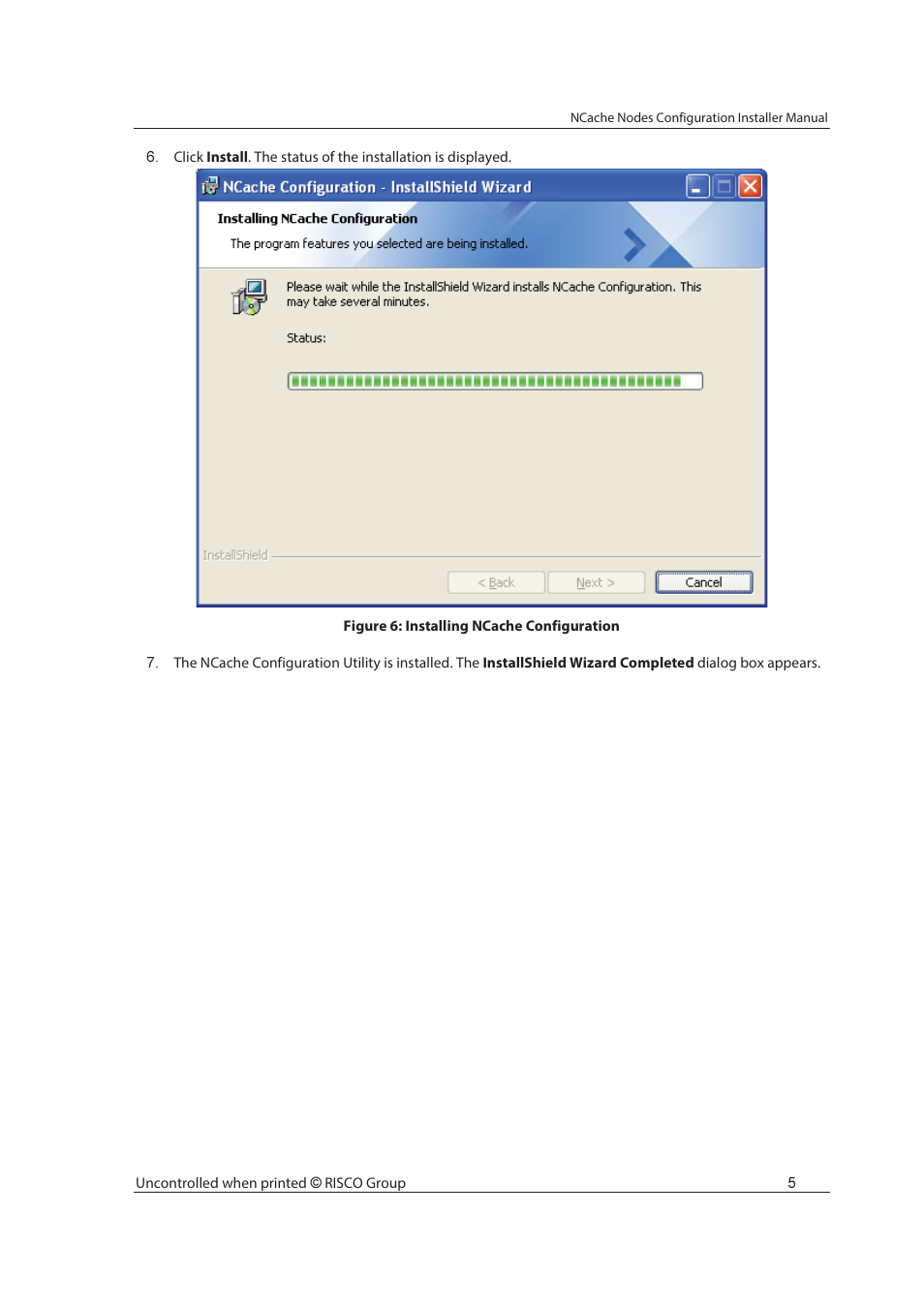 RISCO Group NCache User Manual | Page 10 / 24