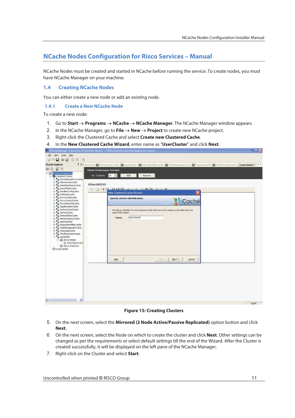 RISCO Group NCache User Manual | Page 16 / 24