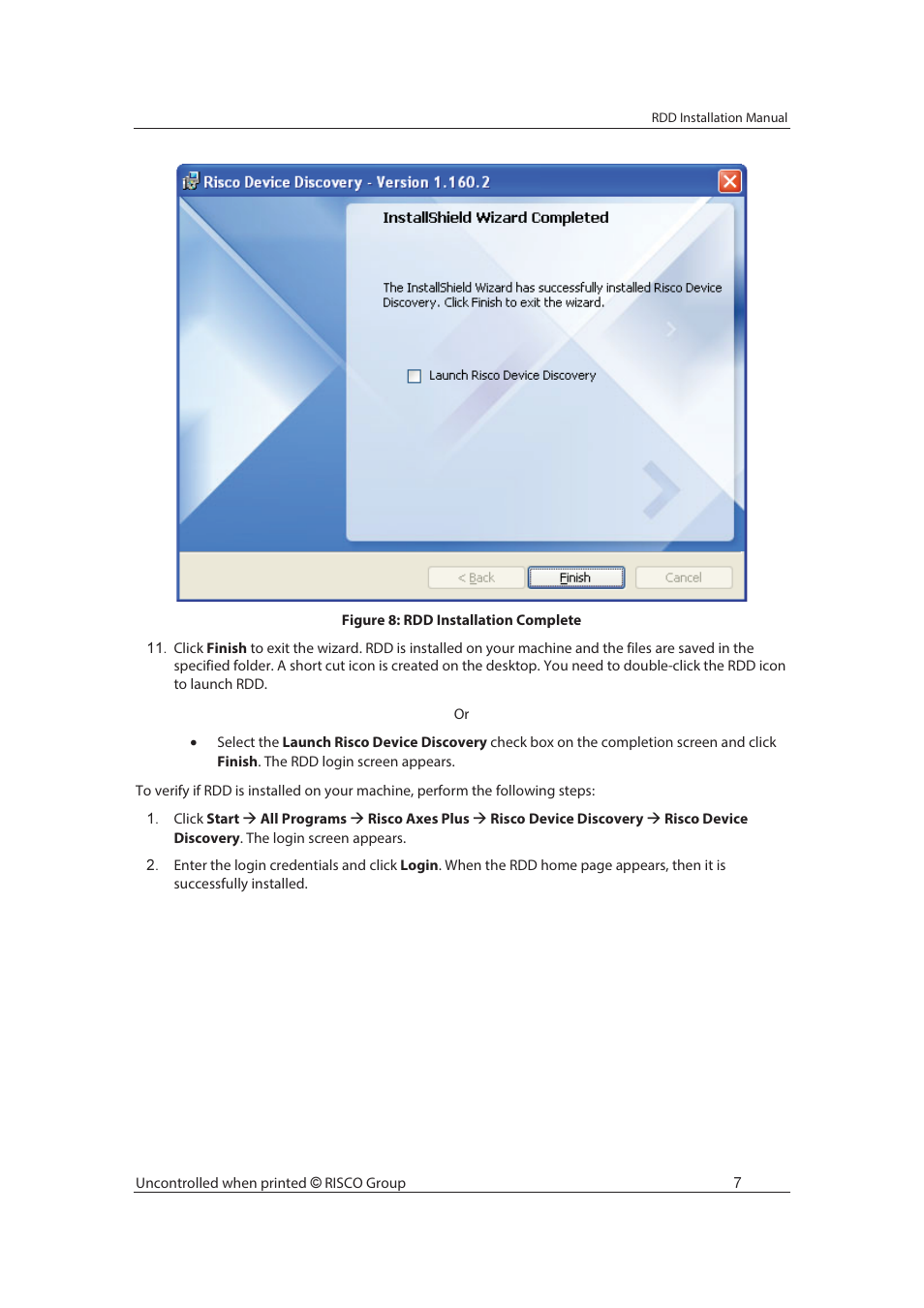 RISCO Group Risco Device Discovery User Manual | Page 13 / 20
