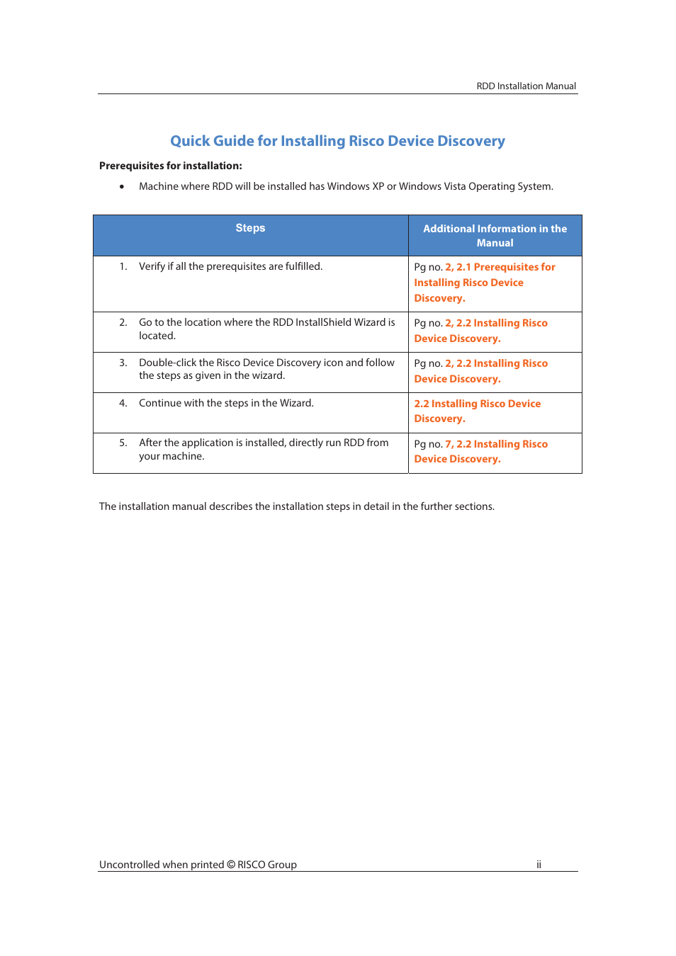 Quick guide for installing risco device discovery | RISCO Group Risco Device Discovery User Manual | Page 3 / 20