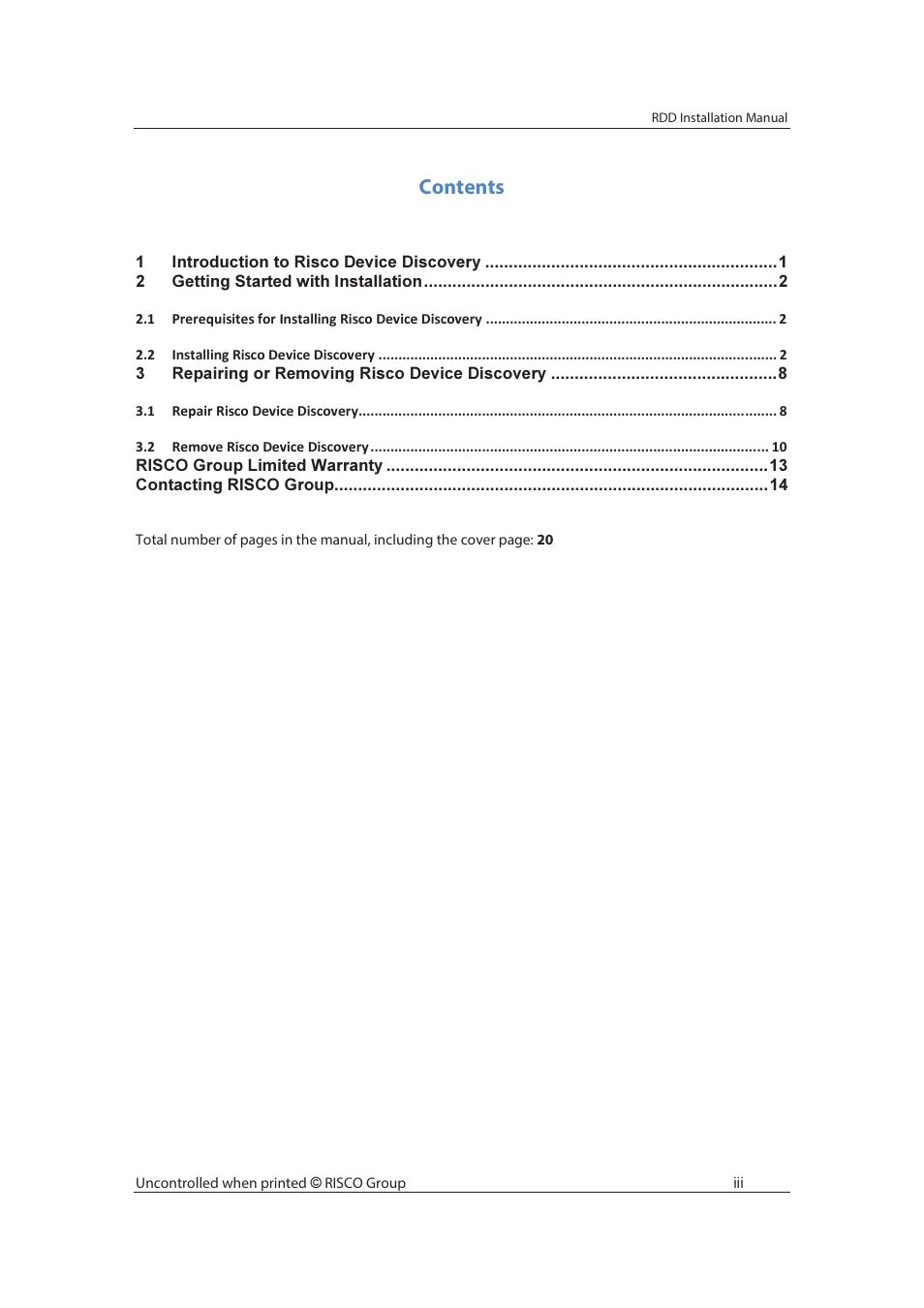 RISCO Group Risco Device Discovery User Manual | Page 4 / 20