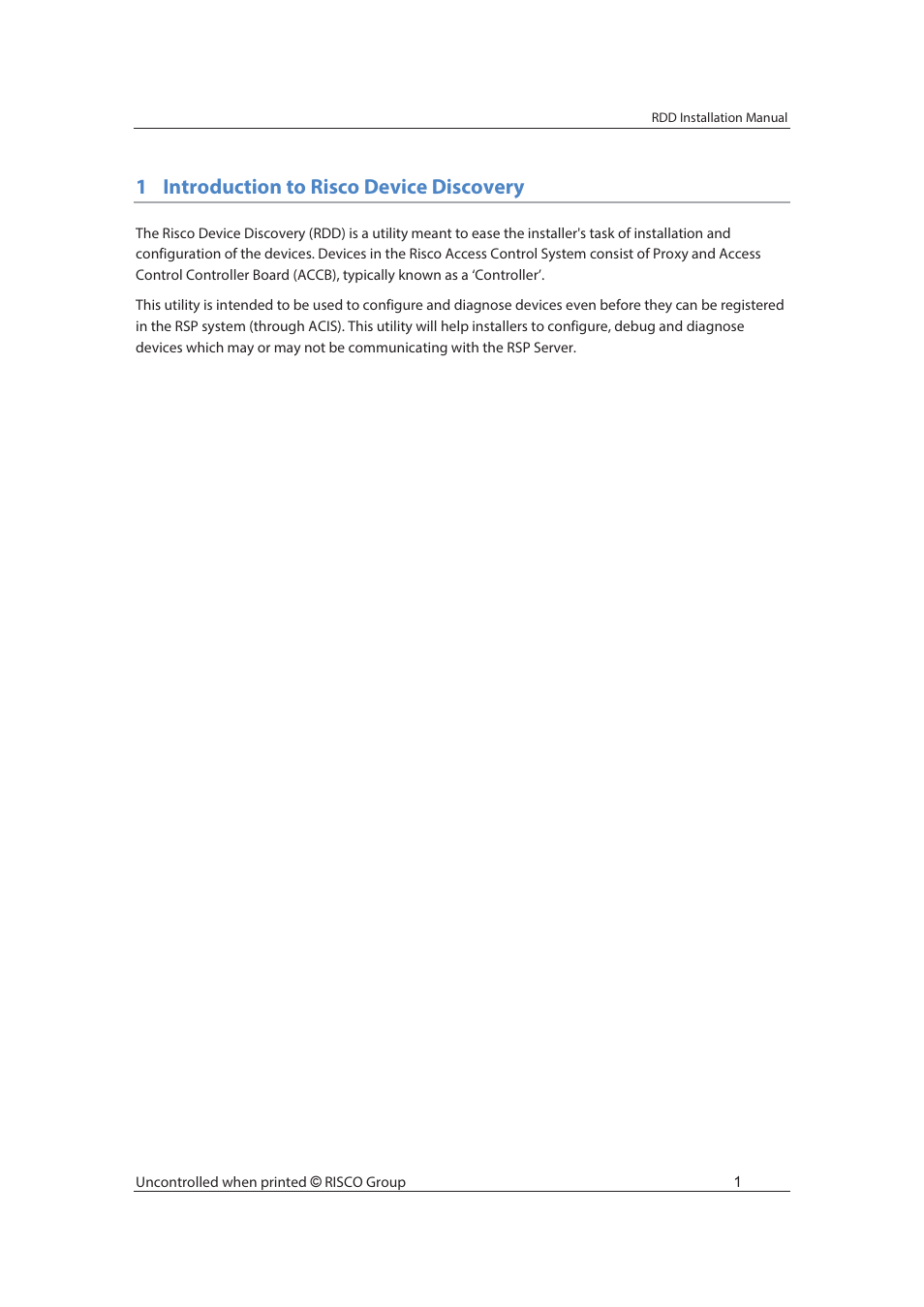 1introduction to risco device discovery | RISCO Group Risco Device Discovery User Manual | Page 7 / 20