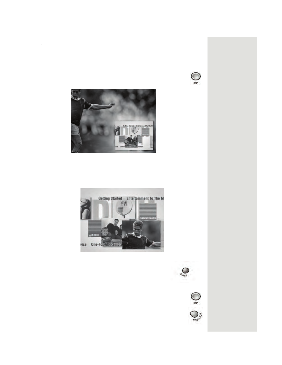 Quick tour of picture-in-picture (pip) | Dish Network 512 User Manual | Page 22 / 136