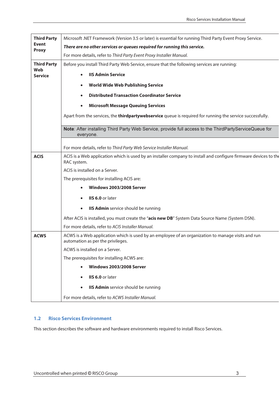 RISCO Group Risco Services User Manual | Page 10 / 68