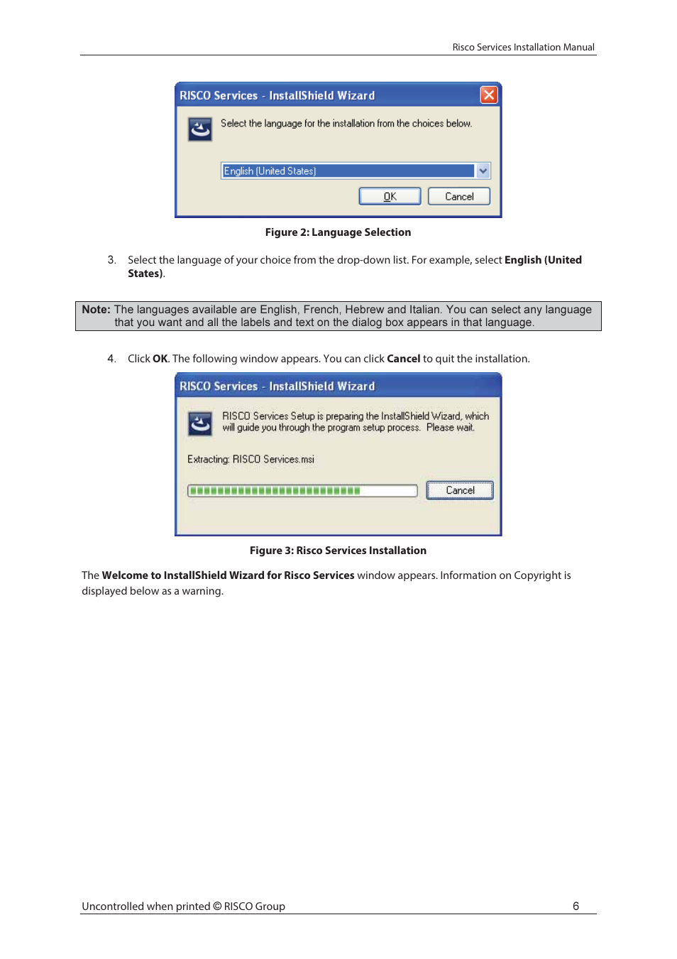 RISCO Group Risco Services User Manual | Page 13 / 68