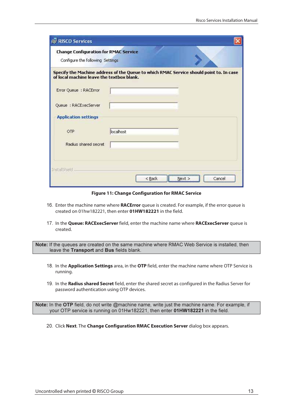 RISCO Group Risco Services User Manual | Page 20 / 68