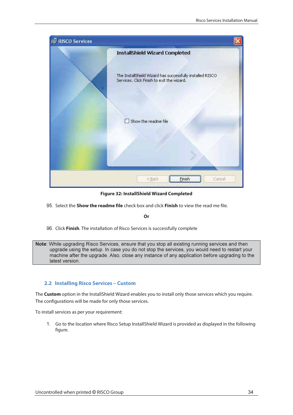 RISCO Group Risco Services User Manual | Page 41 / 68