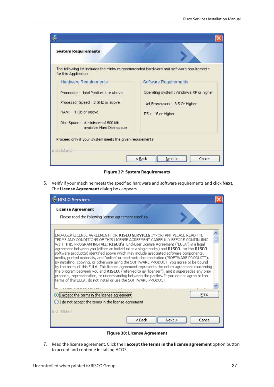 RISCO Group Risco Services User Manual | Page 44 / 68