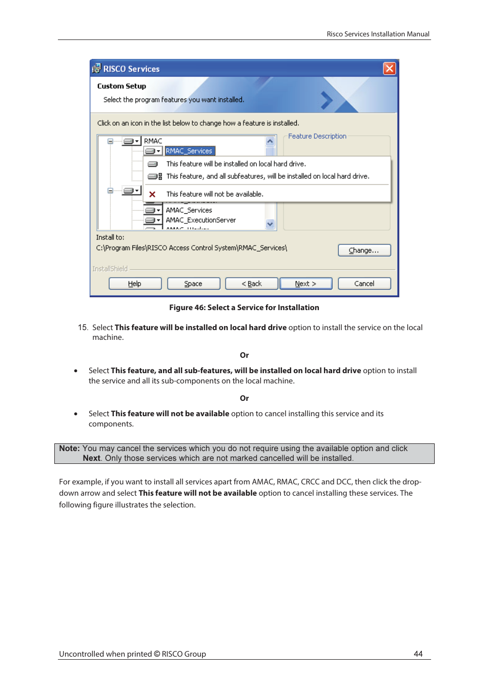 RISCO Group Risco Services User Manual | Page 51 / 68