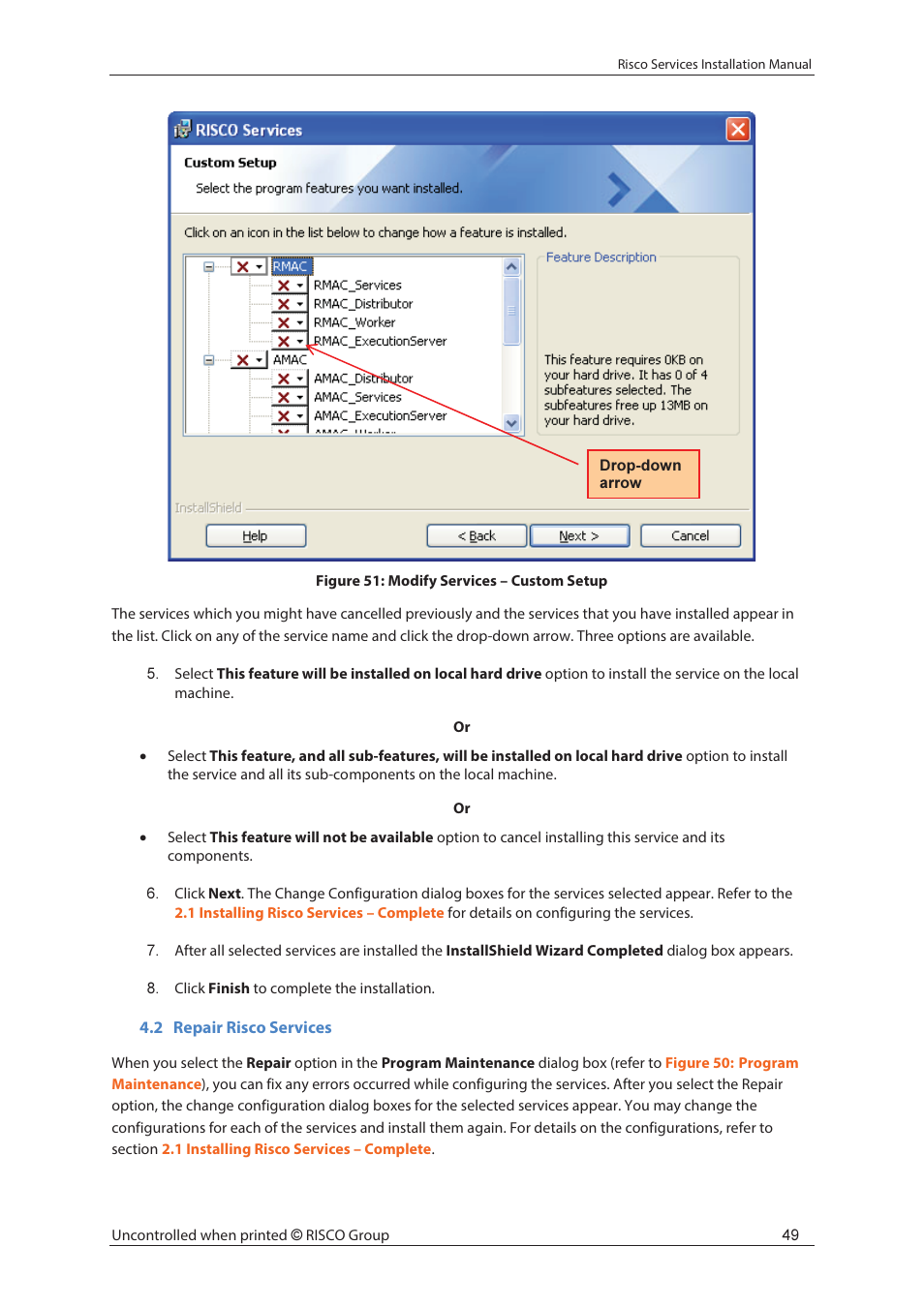 RISCO Group Risco Services User Manual | Page 56 / 68