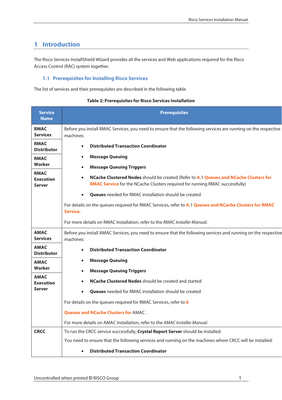 1introduction | RISCO Group Risco Services User Manual | Page 8 / 68