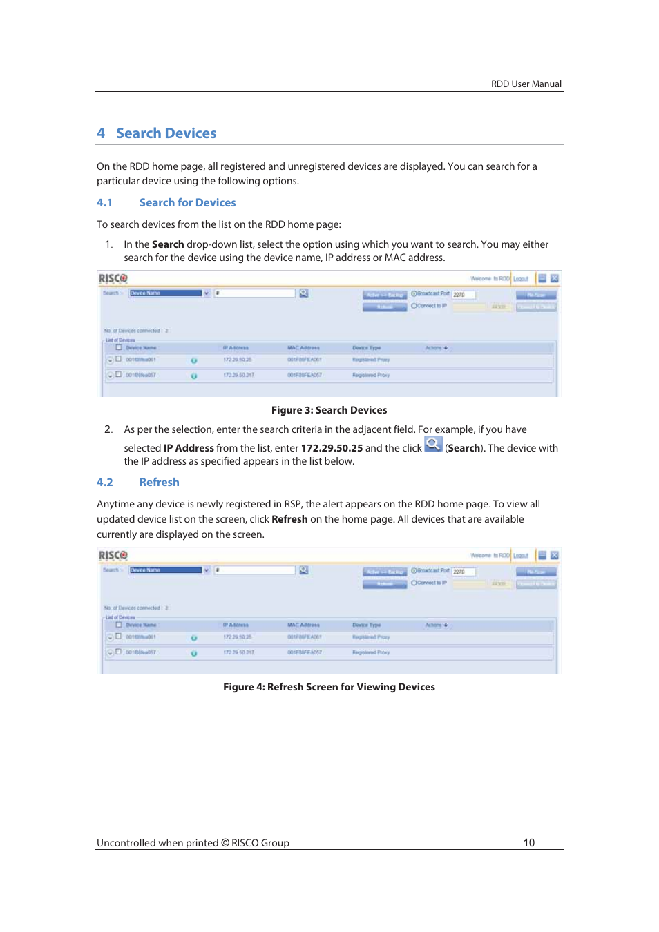 4search devices | RISCO Group axesplus® RDD User Manual | Page 11 / 28