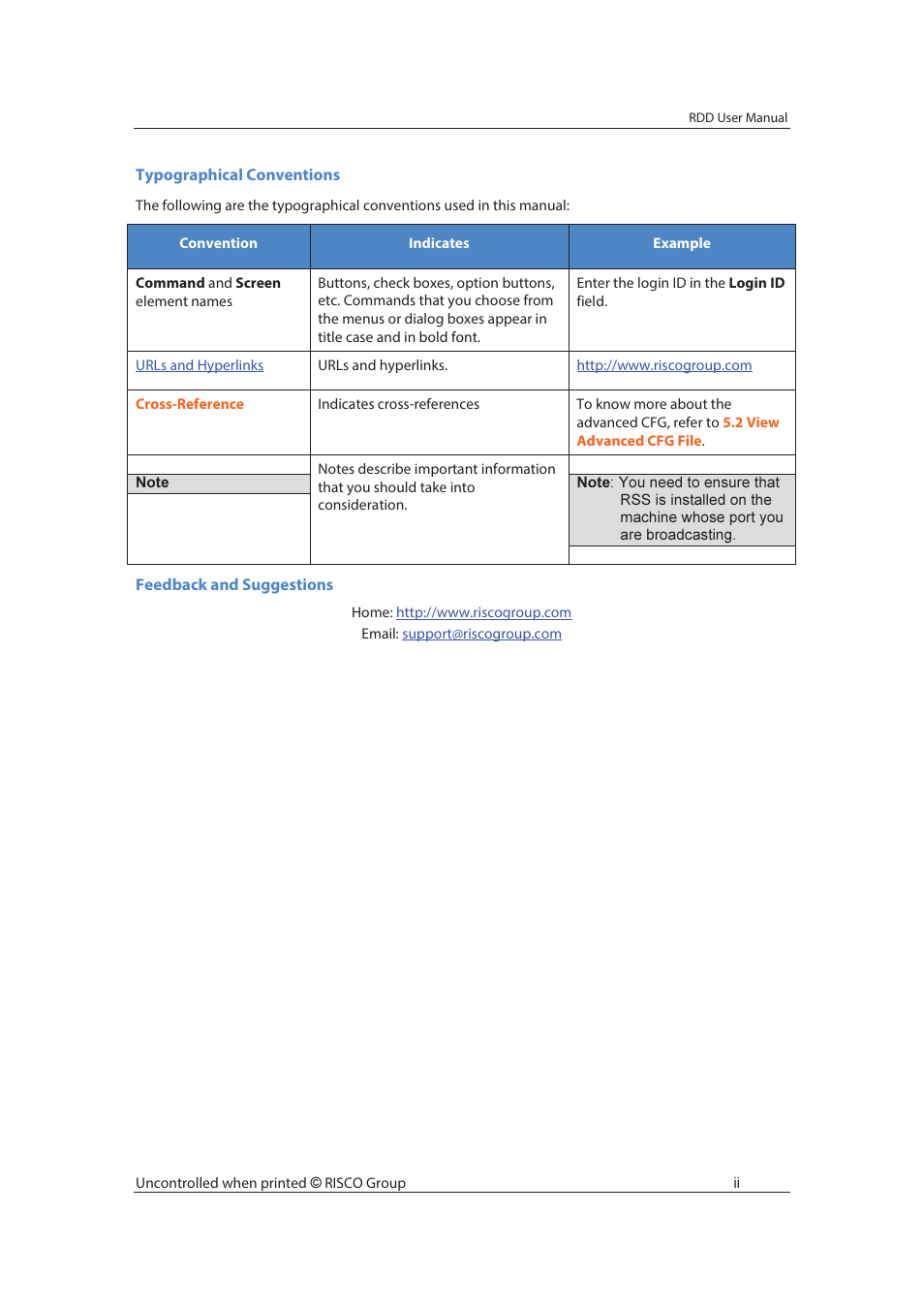 RISCO Group axesplus® RDD User Manual | Page 3 / 28