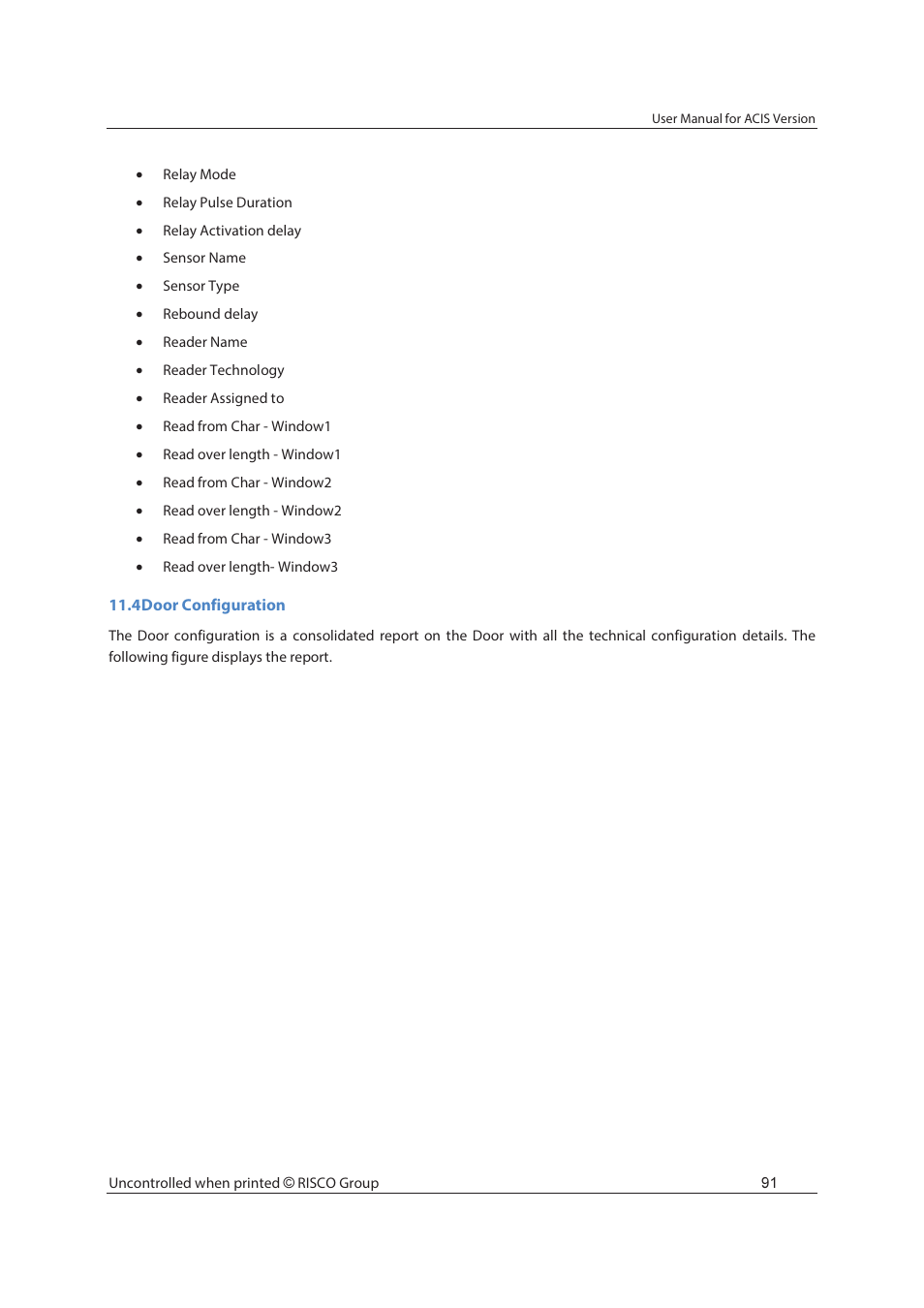RISCO Group ACIS User Manual | Page 100 / 111