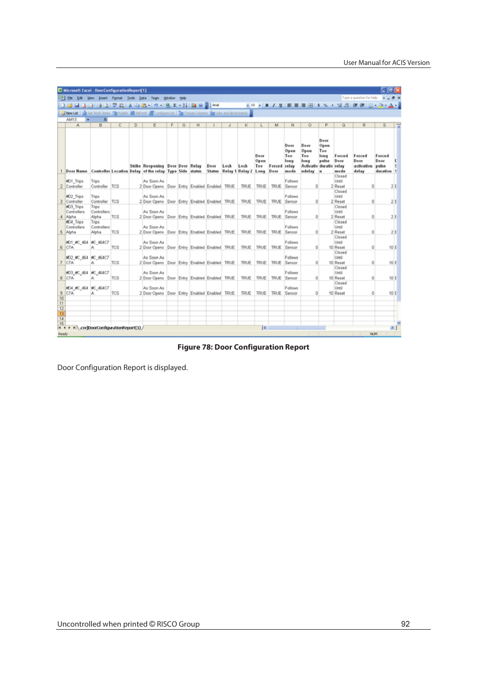 RISCO Group ACIS User Manual | Page 101 / 111