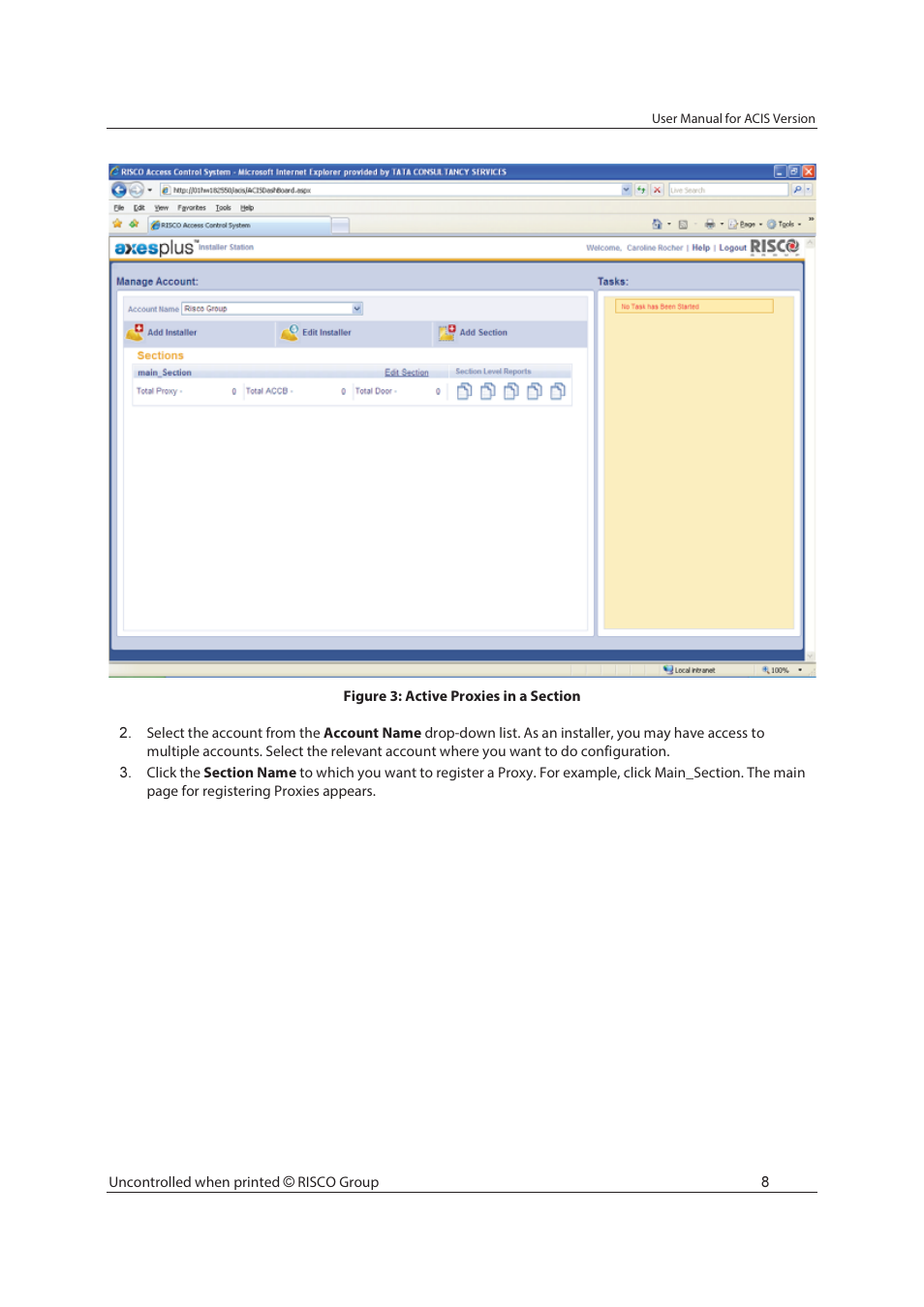 RISCO Group ACIS User Manual | Page 17 / 111