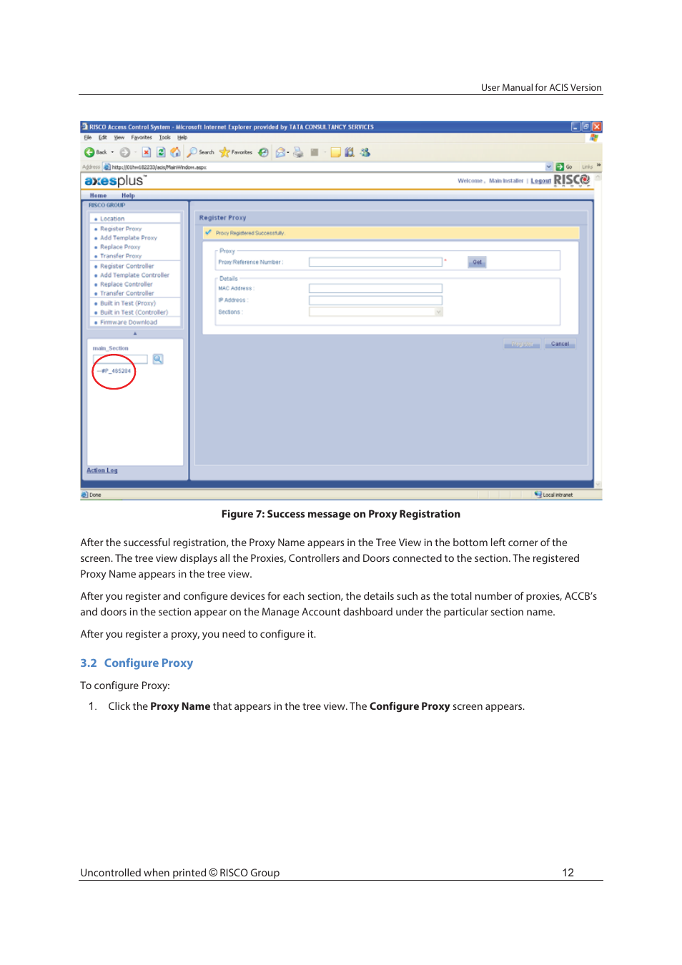 RISCO Group ACIS User Manual | Page 21 / 111