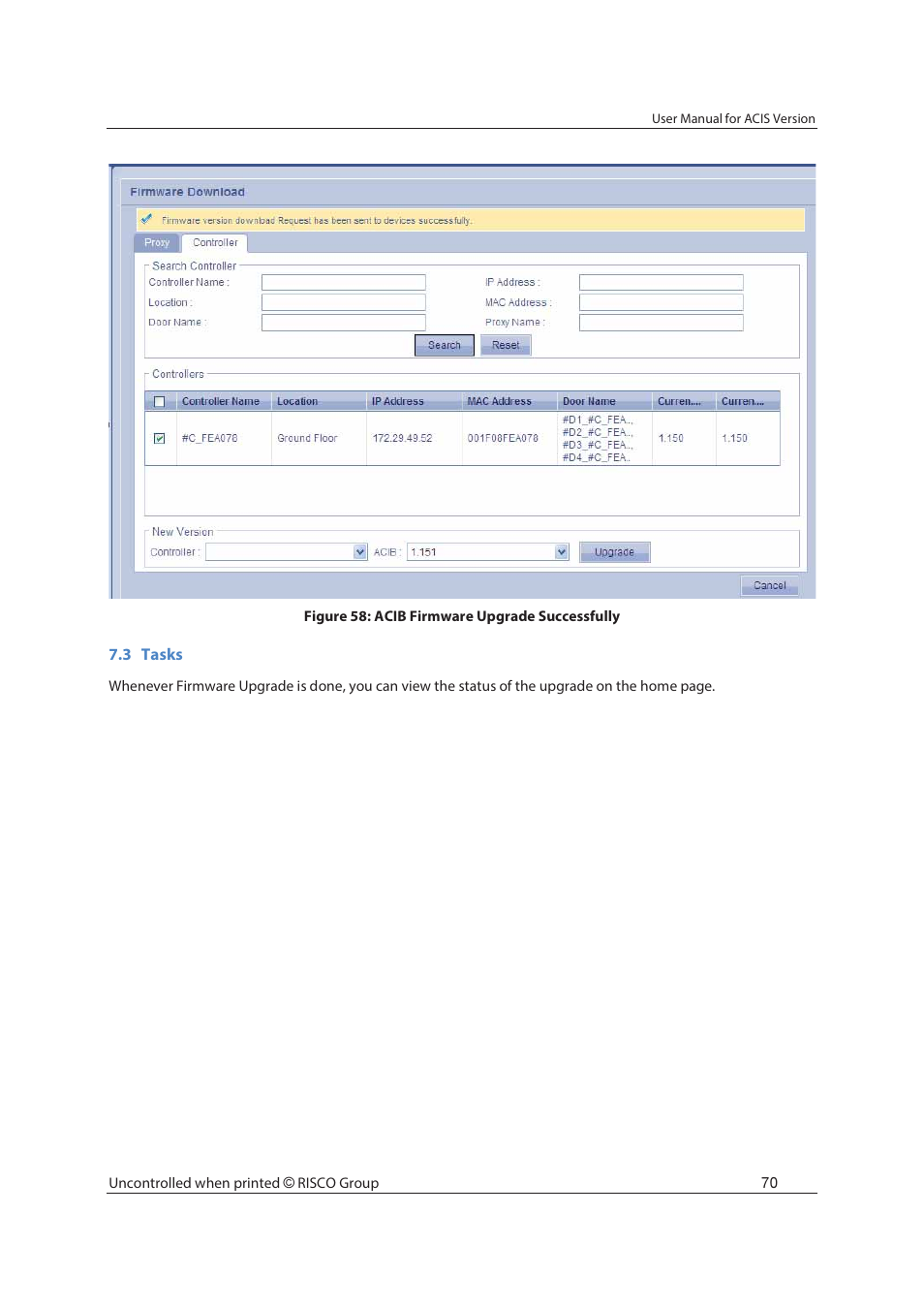 RISCO Group ACIS User Manual | Page 79 / 111