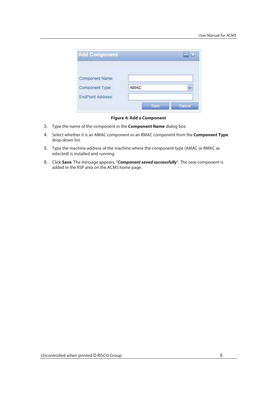 RISCO Group ACMS User Manual | Page 12 / 36