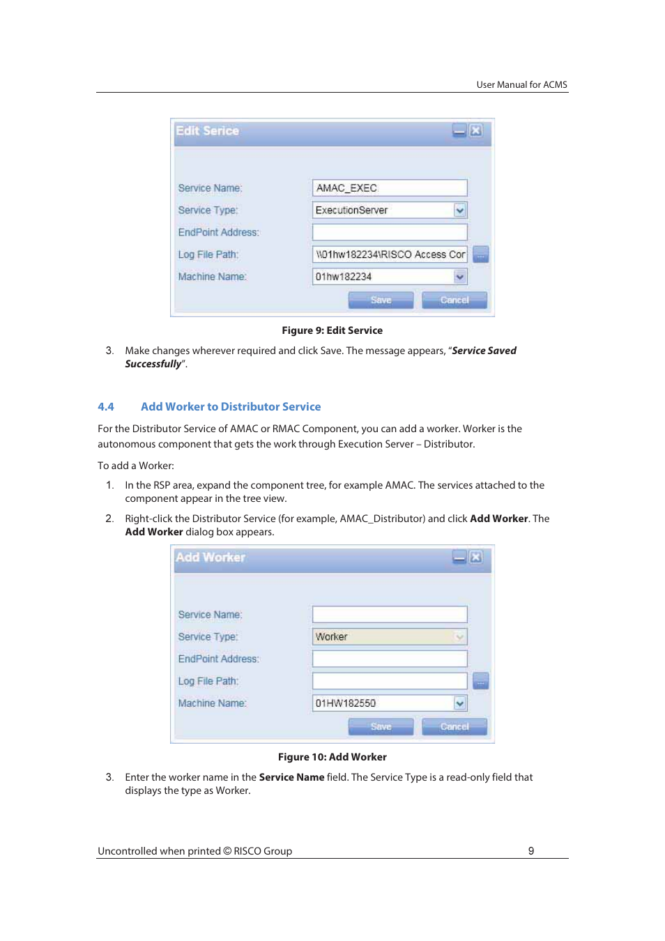 RISCO Group ACMS User Manual | Page 16 / 36