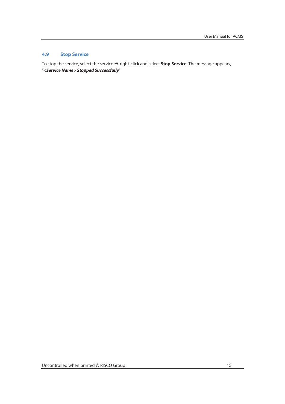 RISCO Group ACMS User Manual | Page 20 / 36
