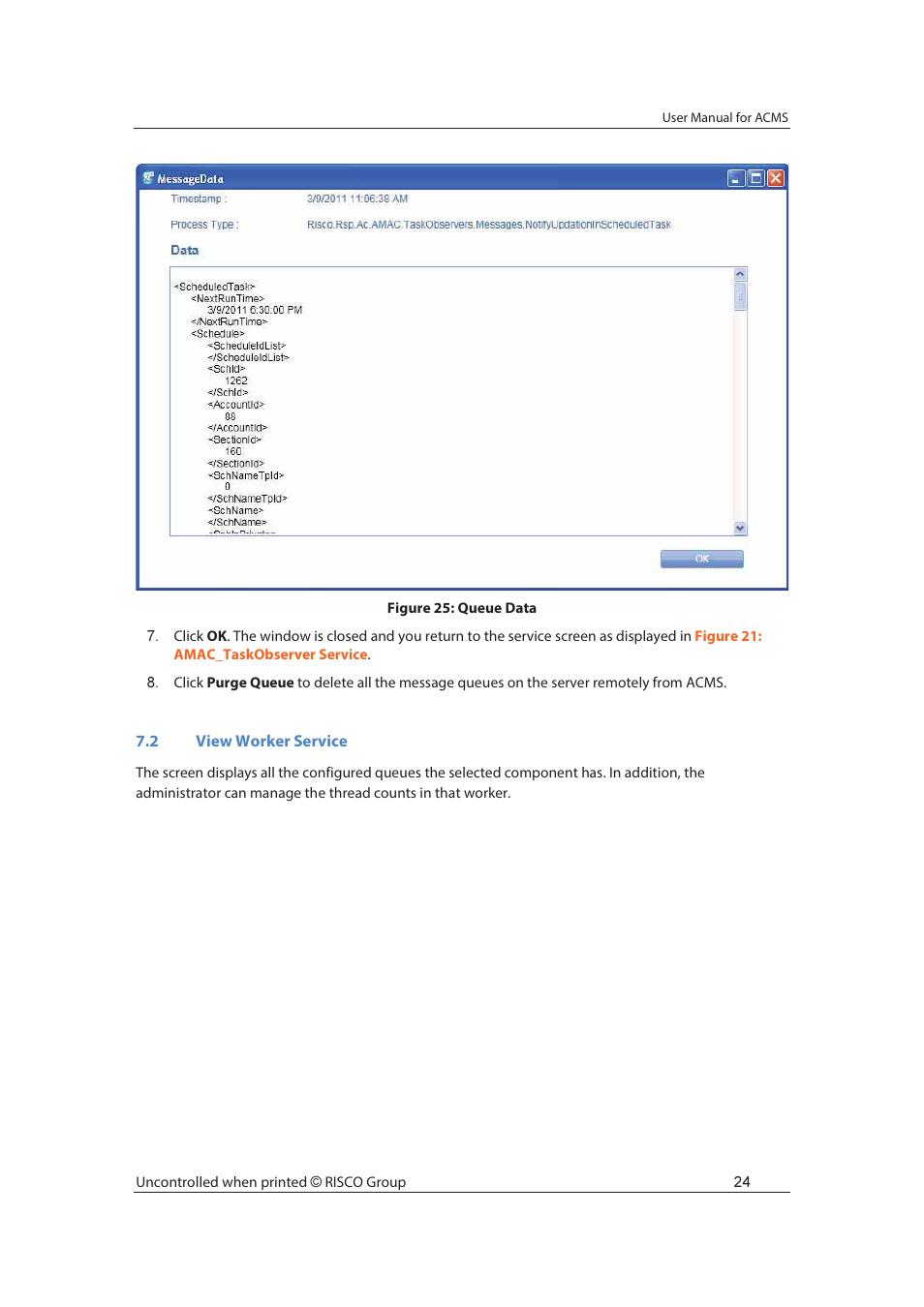 RISCO Group ACMS User Manual | Page 31 / 36