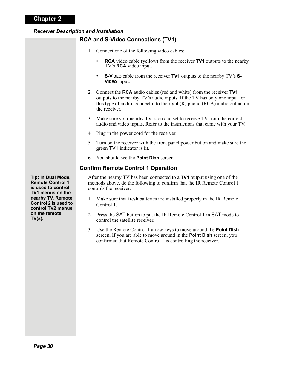 Chapter 2 | Dish Network DISH 625 User Manual | Page 8 / 26