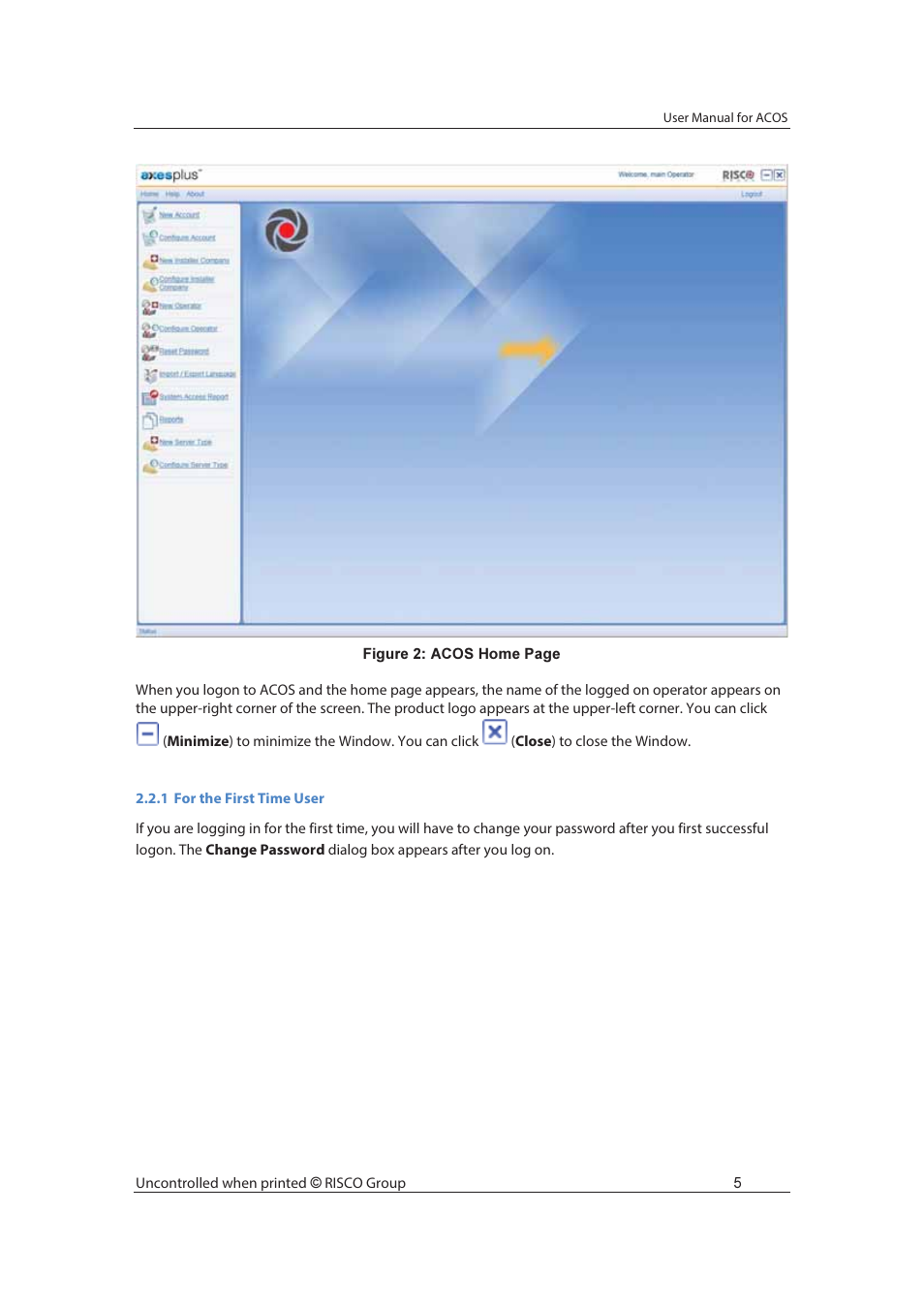 RISCO Group ACOS User Manual | Page 13 / 88