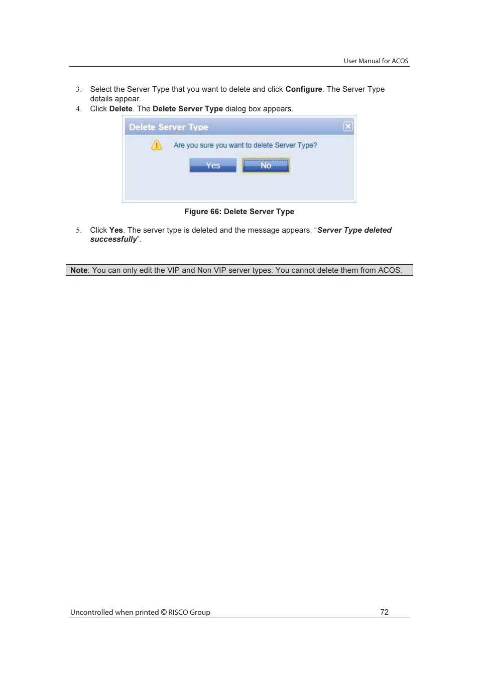 RISCO Group ACOS User Manual | Page 80 / 88