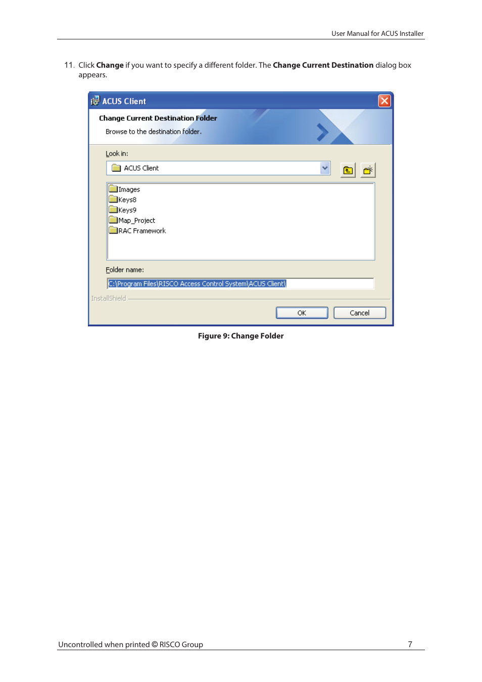 RISCO Group ACUS User Manual | Page 13 / 28
