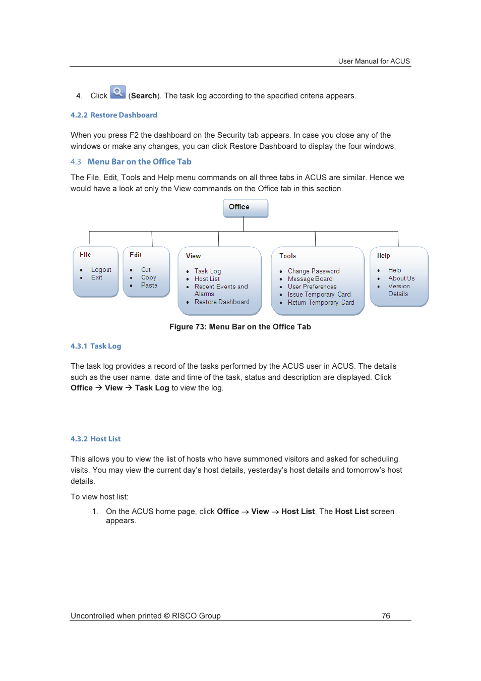 RISCO Group ACUS User Manual | Page 104 / 525