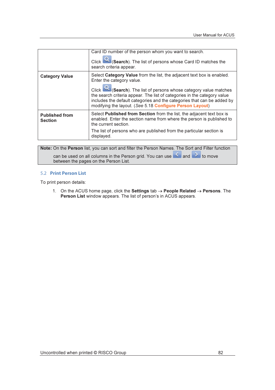 RISCO Group ACUS User Manual | Page 110 / 525
