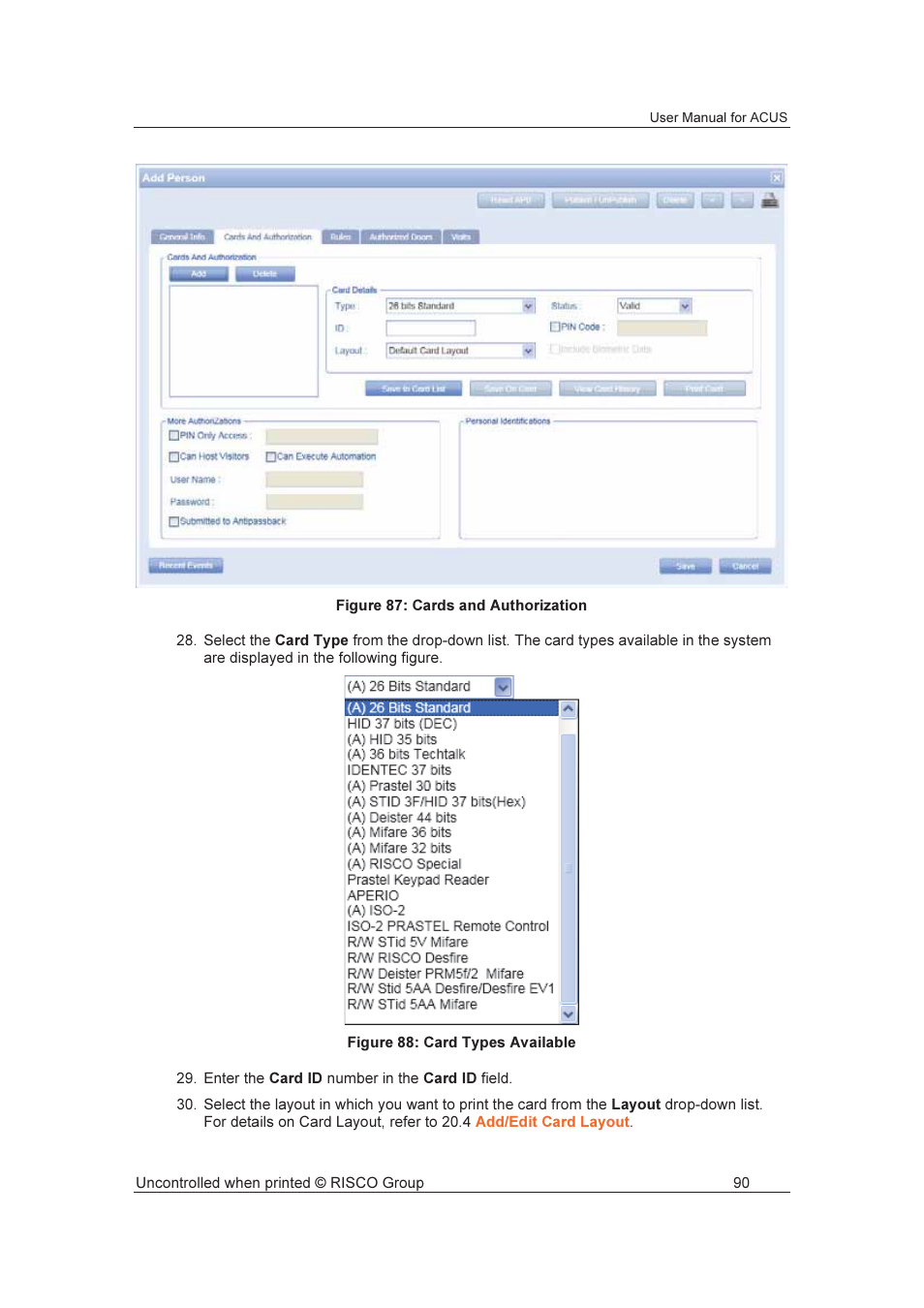 RISCO Group ACUS User Manual | Page 118 / 525