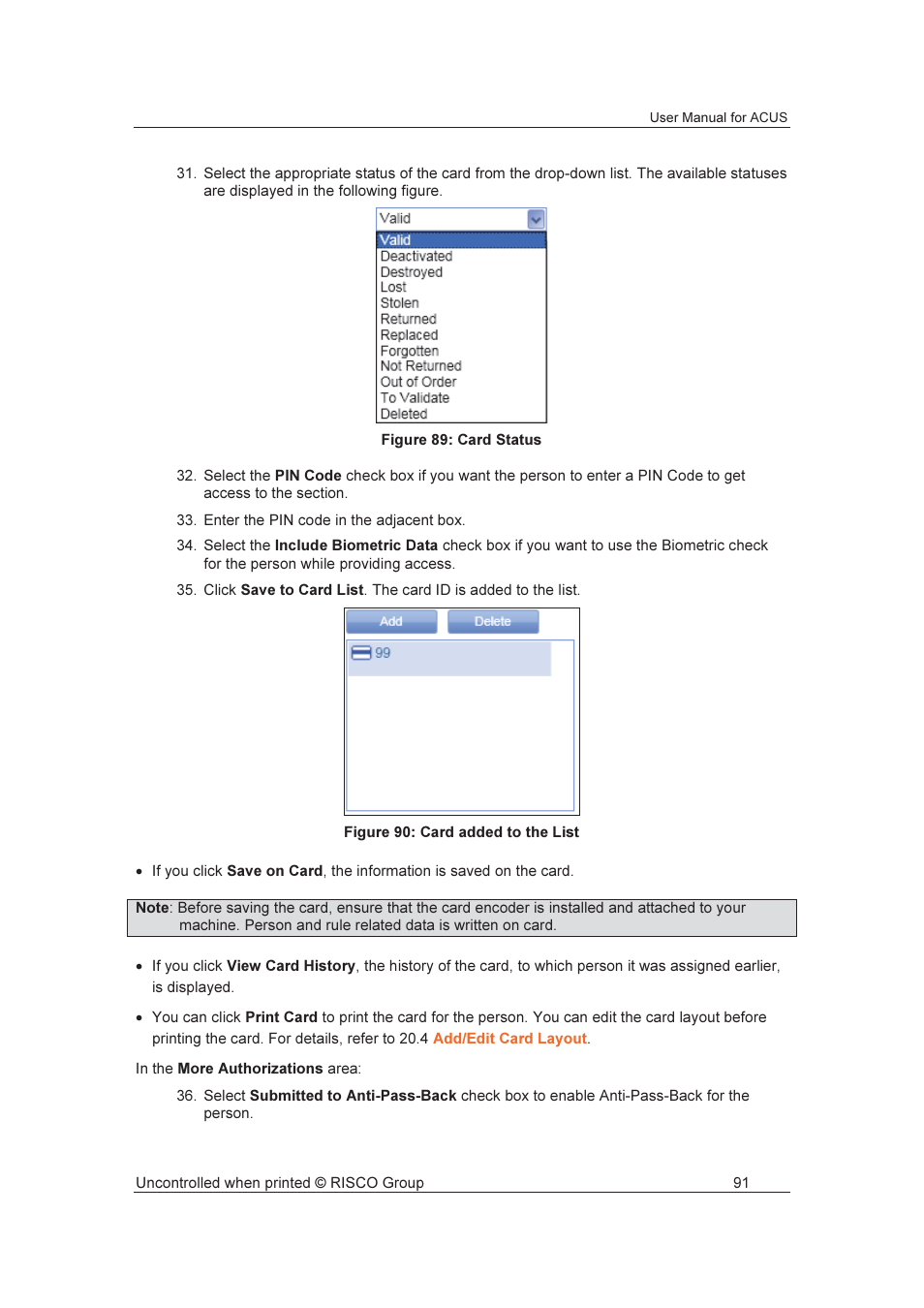 RISCO Group ACUS User Manual | Page 119 / 525