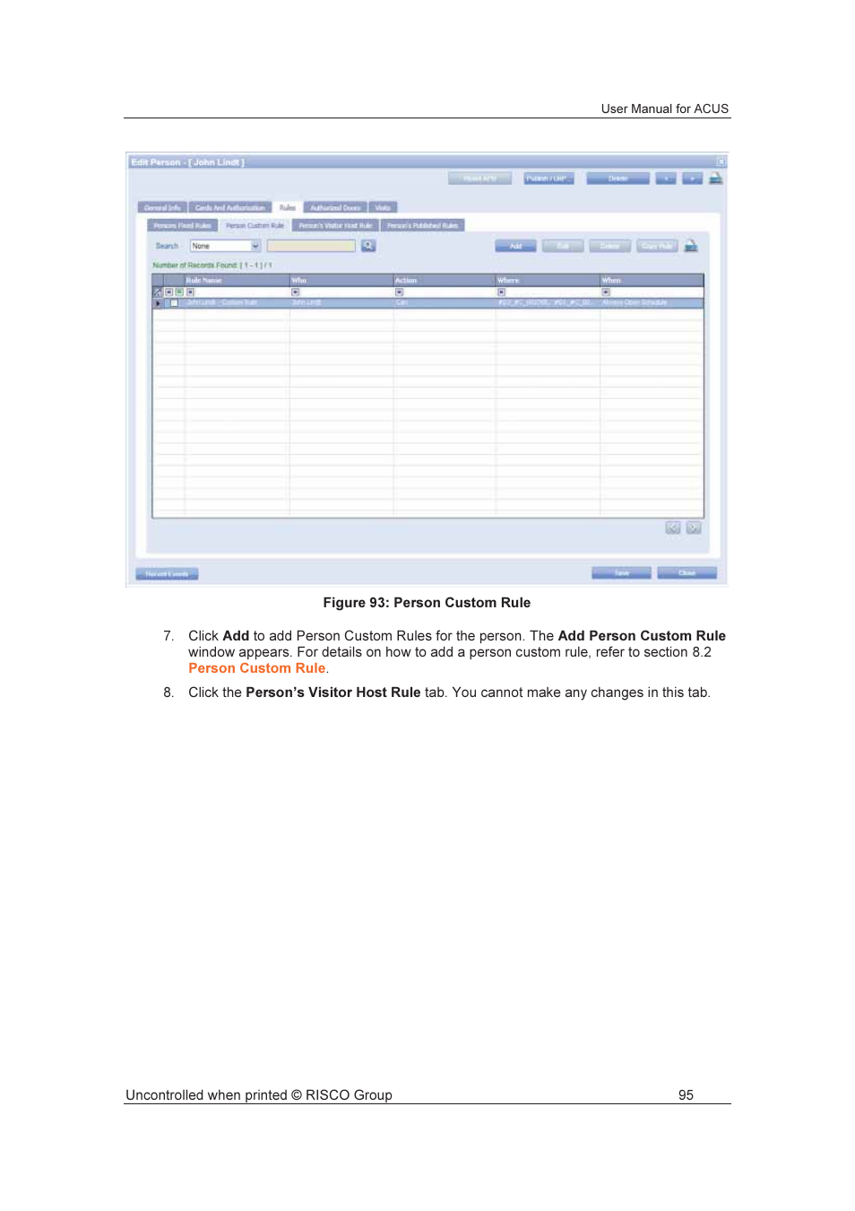 RISCO Group ACUS User Manual | Page 123 / 525