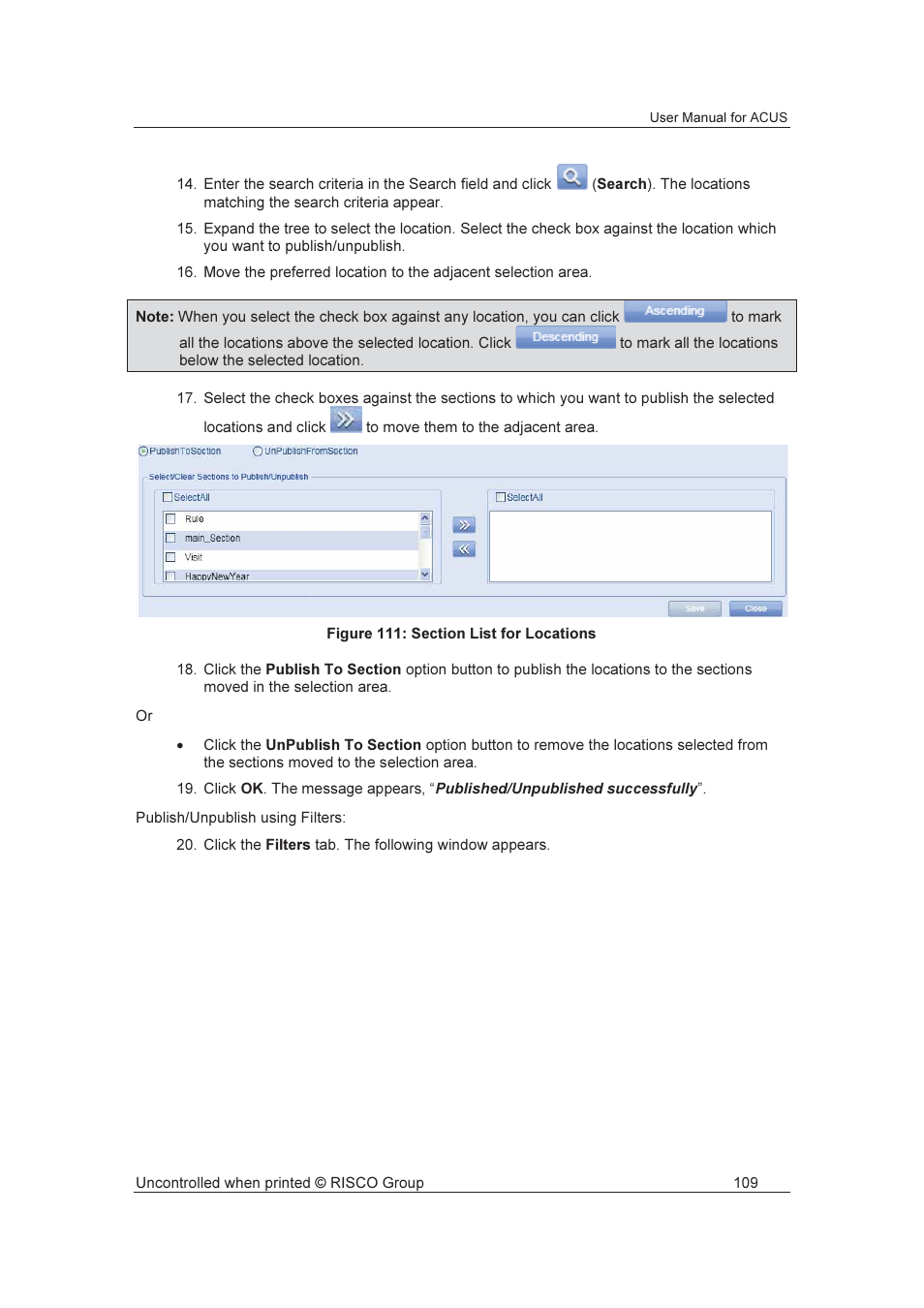 RISCO Group ACUS User Manual | Page 137 / 525