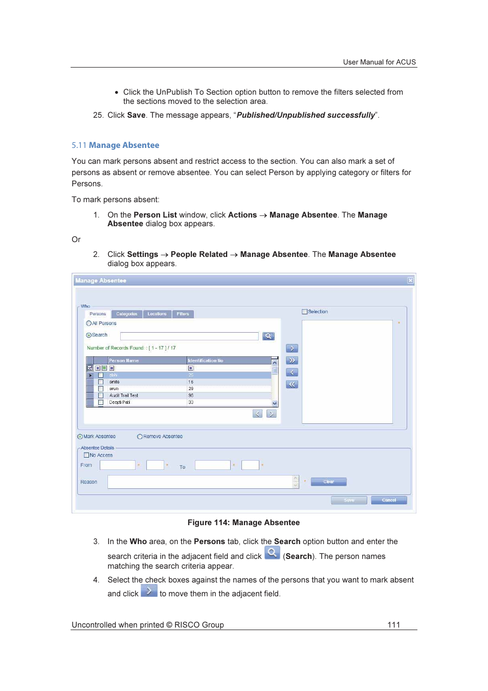RISCO Group ACUS User Manual | Page 139 / 525