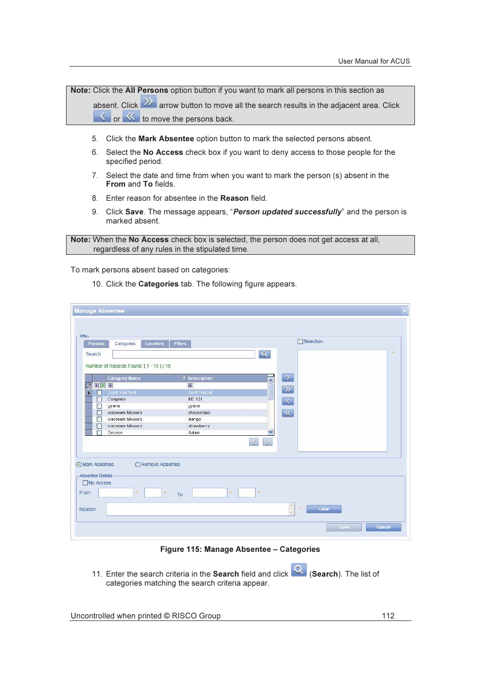 RISCO Group ACUS User Manual | Page 140 / 525