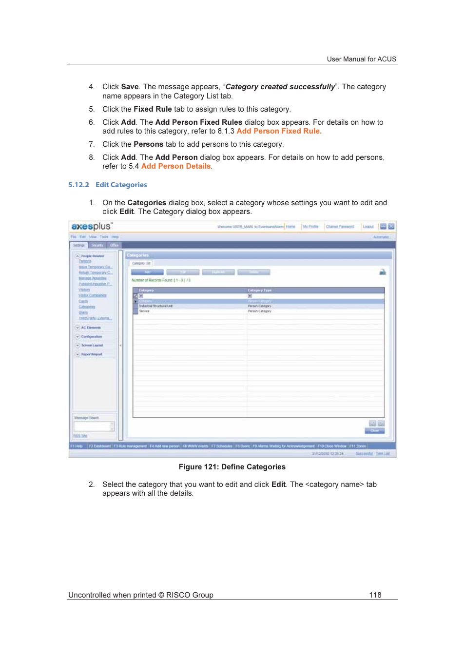 RISCO Group ACUS User Manual | Page 146 / 525