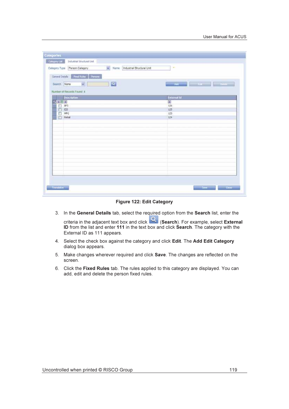 RISCO Group ACUS User Manual | Page 147 / 525