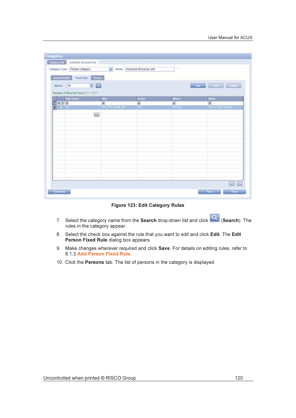 RISCO Group ACUS User Manual | Page 148 / 525