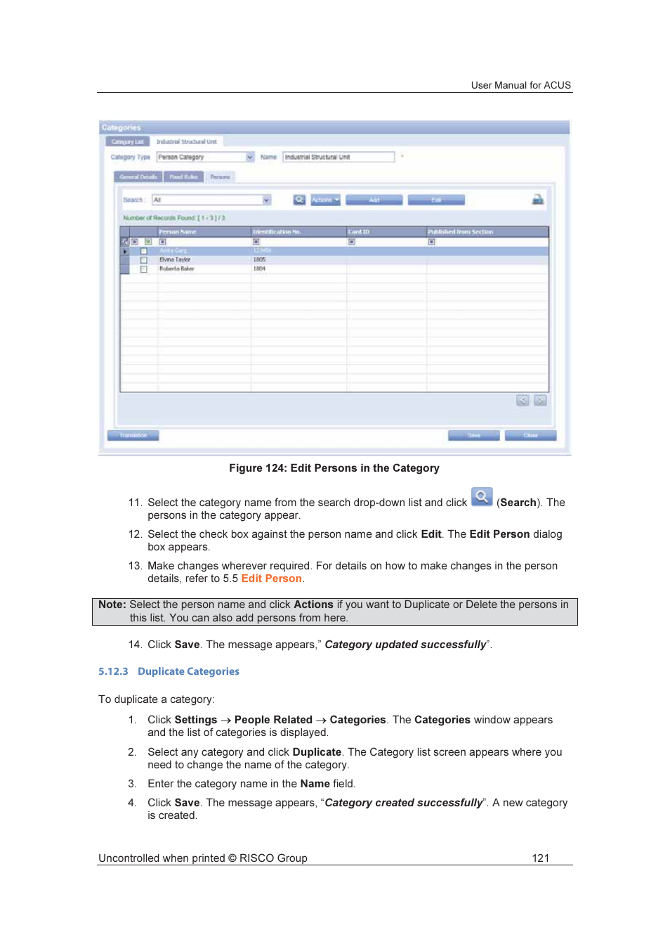 RISCO Group ACUS User Manual | Page 149 / 525