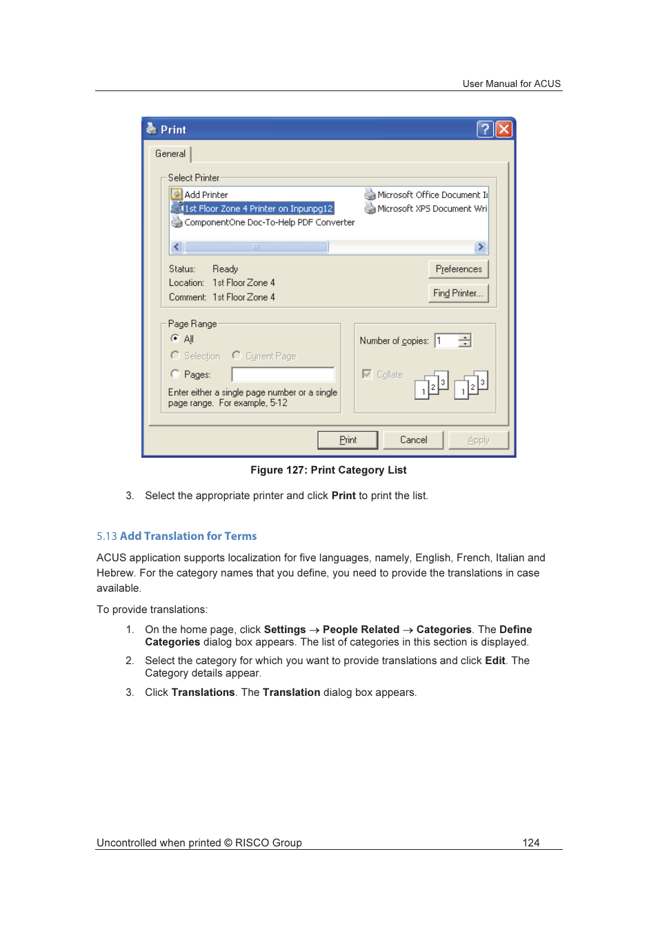 RISCO Group ACUS User Manual | Page 152 / 525