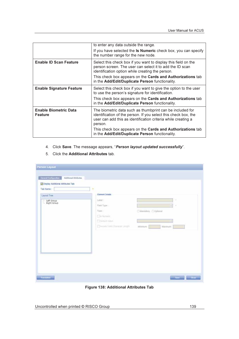 RISCO Group ACUS User Manual | Page 167 / 525